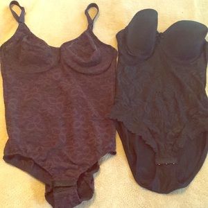 Bundle Two Sexy Black Lace Bodysuit